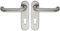 ECO D110/KS Drückergarnitur mit Kurzschild PZ für Fluchttüren, Türstärke 40-66mmmm, Türgriff Aluminium silber eloxiert