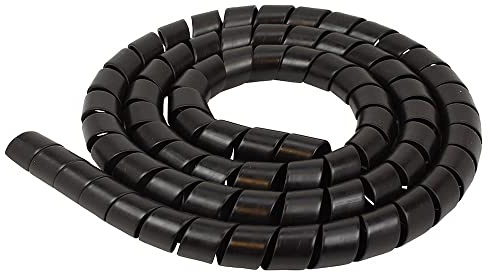 cyclingcolors kabelspiral spiralslang svart plast flexibelt kabelskydd kabelslang bil motorcykel dator kabelkanal kabelhölje (diameter 8 mm, längd 3 m)