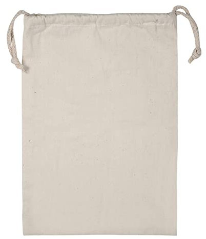 Haushalt Plain Cotton Kordelzug Aufbewahrung Wäschesack Packsack Für die Reise zu Hause 22 * ​​28 cm Sac A Linge Coton, Großer Baumwollbeutel mit Kordelzug, Barb Tubing Adapter (22 * 28cm)