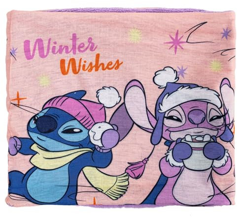 Halstuch Stitch Lilo & Stitch, Kinderschal Stitch & Angel, Coraline, Halstuch, Schnee und Ski, für Mädchen und Jungen, Geburtstagsgeschenk
