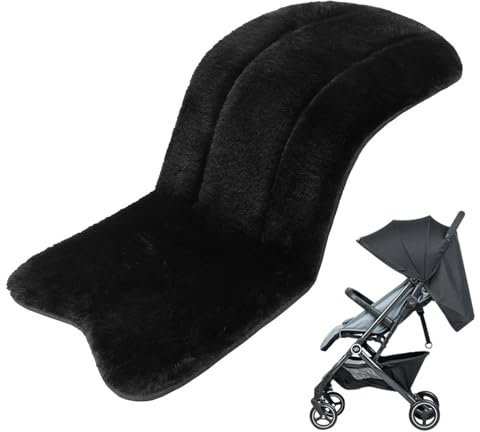 Sitzauflage Für Kinderwagen Buggys, 76X37CM Kinderwagen Einlage Winter, Kinderwagen Sitzauflage Für Kindersitz Babyschale, Kinderwagenauflage Kinderwagen Zubehör