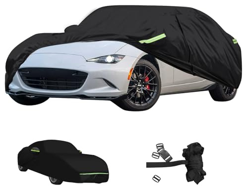 Copertura per auto completa per Mazda MX-5 ND 2015-2024, 6 strati impermeabile, protezione per tutte le condizioni atmosferiche, copertura per auto per Mazda Miata MX-5 MK4, copertura protettiva per