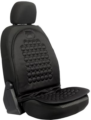 +PWR Car Parts Copri-schienale ergonomico per sedili Nero universale. Facile e confortevole. Per chi guida spesso.