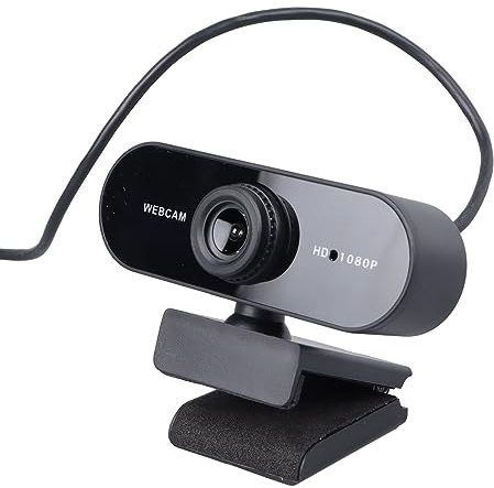 Webbkamera för Stationär Dator, Webbkamera för Pc Kamera för Datorskärm 1080P Kamera för Dator Datorkamera med Mikrofon Webbkamera för Pc för Pc Laptop Desktop