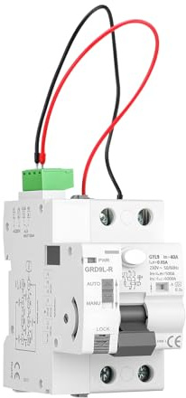 Interruptor Diferencial de Protección contra Pérdidas Tipo A 40A 30mA Auto Rearmable Superinmunizado con Función de Reinicio Automático, Interruptor AC220V, Dispositivo de Seguridad Inteligente