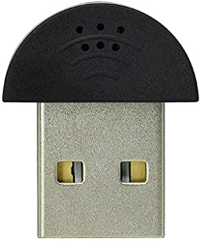 PENCHEAK Microphone USB 2.0 pour ordinateur portable/ordinateur de bureau, logiciel de reconnaissance vocale, adaptateur récepteur sans pilote pour PC, ordinateur portable, microphone USB Plug and