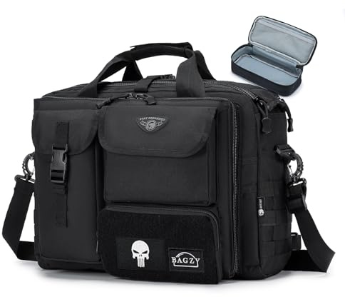BAGZY Bolso Hombre Ordenador Portátil Antirrobo Maletín Portátil 14/15.6 Pulgadas Impermeable Militar Táctica Portadocumentos Hombre Bolsa para Negocios Trabajo Viajes y Maestro 17.3 zoll
