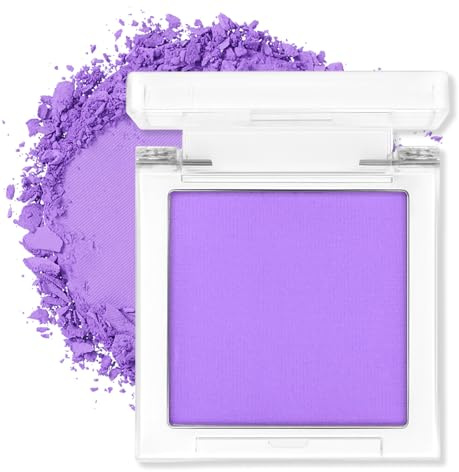Erinde Palette Ombretti Monocromatico Opaco, Alta Pigmentazione Ombretto Occhi, Polvere Fine, Ombretto per Natale, Lunga Durata, Facile da Applicare per Look Natalizi, Viola