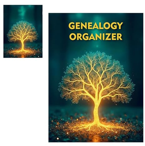Lpoppcx Gráfico Del Árbol Familiar - Diario De Genealogía Para Completar - Cuaderno De Trabajo En Para Ascendencia Linaje - Para Papá Abuelos Padres Salón Tareas Escolares Reuniones Investigación