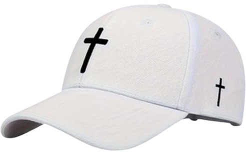 Genérico de béisbol Bordada Ajustable de Informal Primavera y otoño para Mujeres (White, One Size)