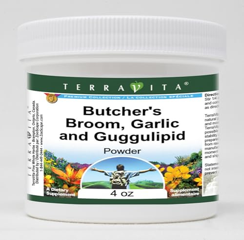 Butcher's Broom, Garlic and Guggulipid Powder (4 oz, ZIN: 517343)