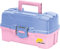 Plano Unisex-Erwachsene Angelbox mit 2 Fächern, Immergrün/Rosa, Periwinkel/Pink, Einheitsgröße
