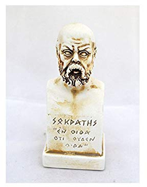 Sócrates pequeño busto – como para mí, todo lo que sabemos es que no sé nada