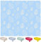 Home Direct Wachstuch Tischdecke Abwaschbar Eckig 140 x 240 cm Blätter Hellblau