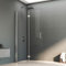 Boromal Walkin Dusche 116x195cm Walk in Dusche Faltbar Walk-in Duschabtrennung Walk in Duschwand 6mm Nano Glas, Montage auf Duschewanne oder Fliese