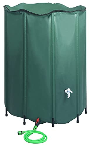Gecheer Serbatoio per Acqua Piovana Pieghevole con Rubinetto 1250 L