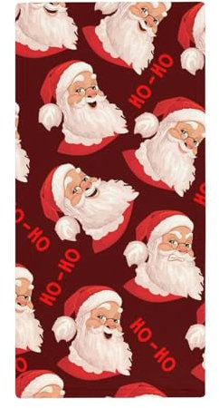 FZRTGOP Weihnachtsmann Handtücher Weich Saugfähig Handtuch Waschlappen Gästetücher Für Badezimmer Küche 73x35cm