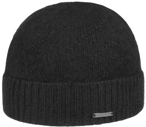 Stetson Mayville Beanie Umschlagmütze Kaschmir Winter schwarz One Size