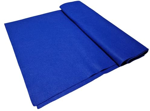 Jtnohx Fieltro Azul Oscuro, Tela de Fieltro Para Manualidades, Hojas de Tela Suave Para Proyectos de Arte y Costura 1.4mm de Grosor 91x135CM Flexible