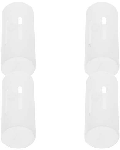 Anneome 4 Pezzi Manicotti Antiscivolo per Supporto Doccia 25Mm Inserto di Riparazione in Plastica per Tubo Doccia Rotondo Set da 4 Pezzi Accessori per Riparazione Staffa Soffione