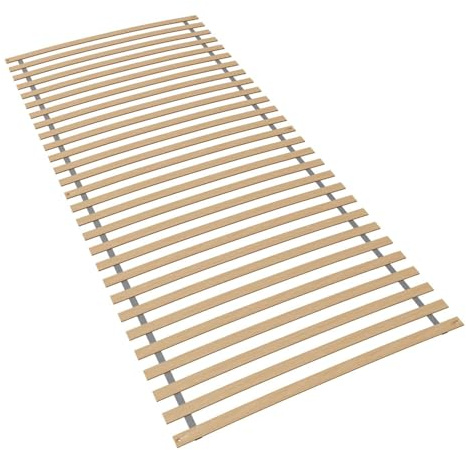 Sleepneo Rollrost 120x200, fertig montiert und gerollt, 28 Latten, Blauer Engel Zertifiziert, Lattenrost 120 x 200 cm aus Buchenholz, Traglast 130kg