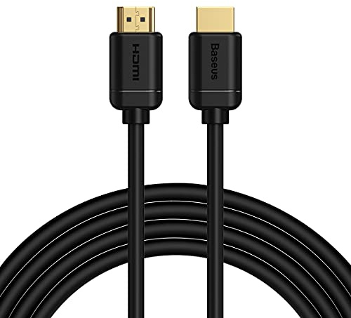 Baseus High Definition, Bildübertragungskabel, schwarz, 3m, Kabelverbinder: HDMI & HDMI, Projektionskabel