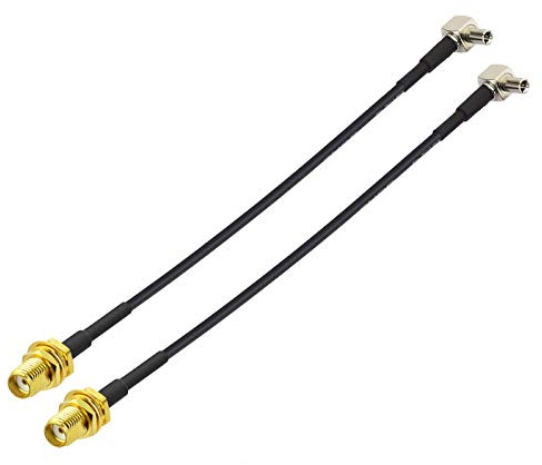 Bingfu 4G LTE Antenna Adapter TS9 Connector to SMA Female Coaxial Pigtail Cable 15cm 6 inch (2-Pack) Compatible with 4G LTE Mobile Broadband Modem Mobile Hotspot MiFi Router USB Modem Dongle Adapter