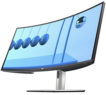 Dell U3421WE UltraSharp Curved, 34.14 Inch Ultrawide Monitor WQHD (3440 x 1440p at 60Hz), in-Plane Switching Technology, 100mmx100mm VESA Mounting Support, Platinum Silver