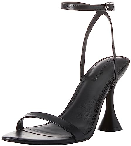The Drop Sandale à Talons pour Femme, Lina Martini, Noir, Pointure 40 EU