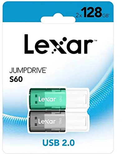 LEXAR Pack 2 Cles USB 2 Jumpdrive 128Go S60