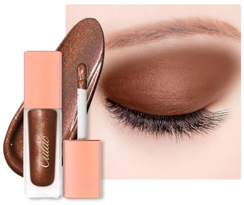 Oulac Matte Bronzer Sombra de Ojos Líquida con Acabado Brillante y Base de Sombra de Ojos Líquida Duo de Bronceador en Crema| Maquillaje de Ojos Suave, Resistente a las Arrugas SA03