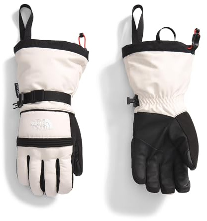 The North Face Women's Montana Ski Glove | Heavily Insulated, Water & Wind Resistant, Touchscreen Compatible, Adjustable Shockcord Hem, White Dune, X-Large