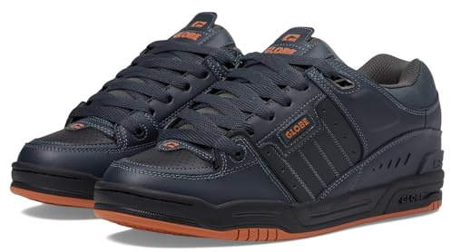 Globe Scarpe da skate Fusion Uomo, Phantom/Arancio Bruciato, 40.5 EU