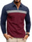 Ryehack Herren 1/4 Zip Poloshirts Langarm Tops Baumwolle Raglan Pullover Golf Hemd Regular Fit S-2XL