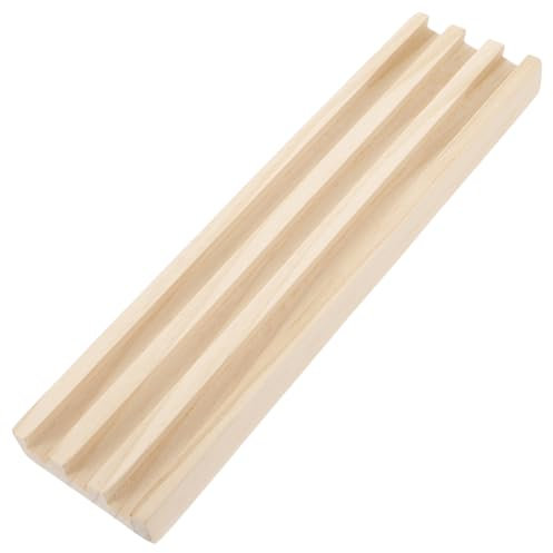 NESTINGHO Domino-Stand Ausstellungsregale Basis Für Spielzeugkarten Display-tabletts Ausstellungsstand Basis Anzeigen DIY-versorgung Ausstellungssockel Aus Holz Domino-ständer Kiefernholz