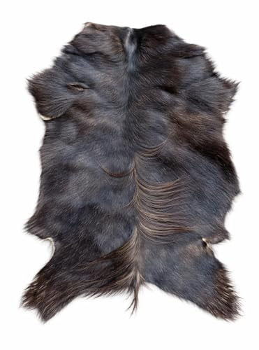 Provellus Pelli di capra in pelle di capra, nessun odore, ottima concia naturale (prezzo unitario scuro, 30-50 cm)