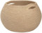 Wicker Storage Basket for Living Room, Small Round Woven Basket for Toys, Towel, Bedroom, Children Corner Decoration Plant Baskets Indoor, Jute, 25 x 21 cm