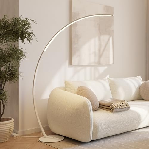 LUMIÈRE Design Stehlampe Bogenlampe 'Mavea' dimmbar LED Wohn & Schlafzimmer Bogenleuchte Leselampe Bogenstehlampe Smart Home Amazon Alexa Google Home Tuya