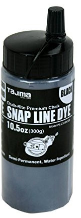 Tajima PLC3-BK300 Chalk-Rite 10.5-Ounce Snap Line Black Powder Dye