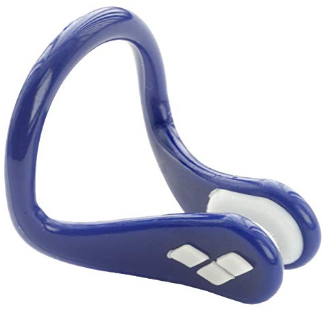 ARENA Unisex Nose Clip Pro Swimming Nose Plug for Adults, Soft Pads, PVC Free, Blue/White, One Size