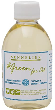 Sennelier Green for Oil Solvent-Free Thinner, 250ml