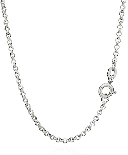 NKlaus argento 50cm catena a piselli in argento sterling 925 collana solida rotonda 4,6g 2,00mm 8920