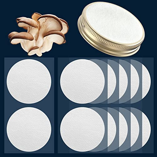 ZHANXUBIO Membran-Filteraufkleber, 20 mm, 58 mm, 65 mm, 82 mm, 90 mm, 0,3 um, stark haftende Filterscheibe für Pilzzucht (82 mm, 12)