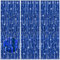 ACCEVO Blau Lametta Vorhang Glitzer Party Deko,3 Stück 1x2.5M Foto Hintergrund für Meerjungfrau Geburtstag Deko Hochzeit Deko Blau.Glitzervorhang Perfekte Party Deko für Geburtstagsdeko Luftschlangen