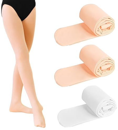 VIDSTW 3 Stück Strumpfhose Mädchen Ballettkleidung Mädchen Kinder Strumpfhose für Ballettkleid Mädchen Ballettstrumpfhose Mädchen Balettstrumpfhose fuer Mädchen für Ballett Gymnastik Tanz