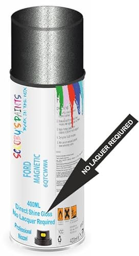 SCOOBYS PAINTS BACK IN THE MIX Direct Gloss Aerosol Spray Paint For Ford Magnetic Code: 6Qtcwwa No Lacquer Required