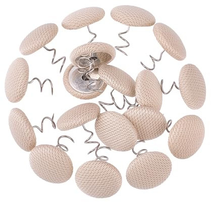 NICENEEDED 30 Stück Mit Stoff Überzogene Knopf Drehnadeln Polsternägel Dachhimmelstifte Drehnadeln Für Sofabezüge Staubrüschennadeln