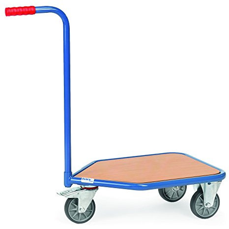 Fetra Transportgeräte mtycaf3 F 200 Dolly Grundlage in Buche, Gummi-Rad, 150 kg Belastung, 600 mm x 450 mm Plattform Durchmesser