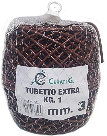 Gro Garden Products 3mm x 150m (495ft) Plant Ties for All Plants, Garden Ties, Flexible Tying Tube, Flexi Plant Tie, Plastic, Soft & Flexible, UV Stable, for Garden Plants - 10 Year Life, Brown