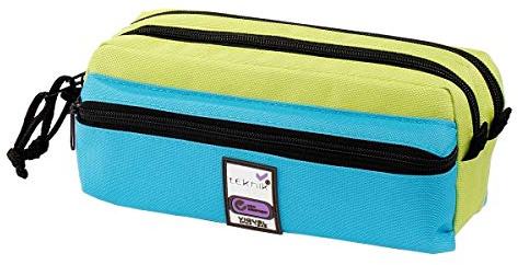 Viquel - Astuccio scolastico con cerniera a 4 scomparti Teknik